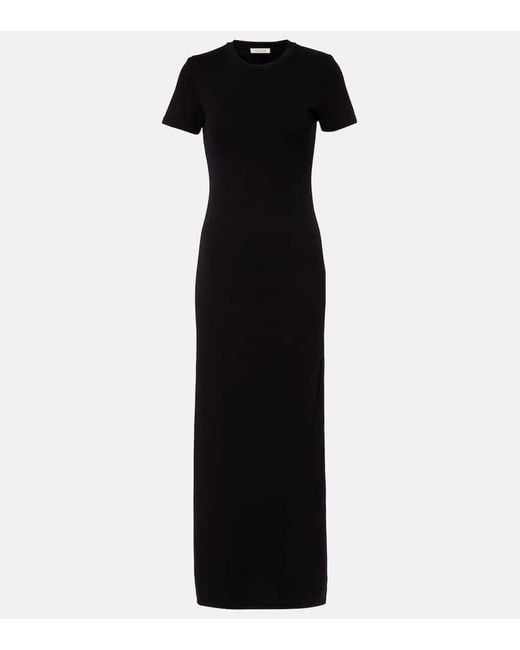 Nili Lotan Black Maxikleid Lucinda Aus Baumwoll-Jersey