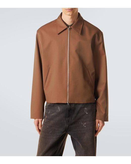 Our Legacy Brown Mini Virgin Wool Jacket for men