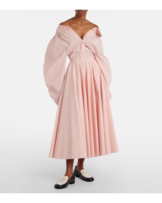 Givenchy Pink Balloon-Sleeve Cotton Shirt