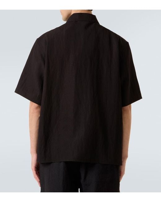 Commas Black Embroidered Shirt for men