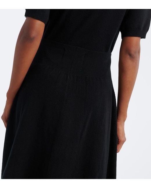 Extreme Cashmere Black N°498 Grace Cashmere-Blend Maxi Skirt