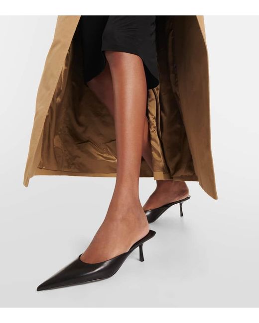 Mules Barbara 55 di Saint Laurent in Black