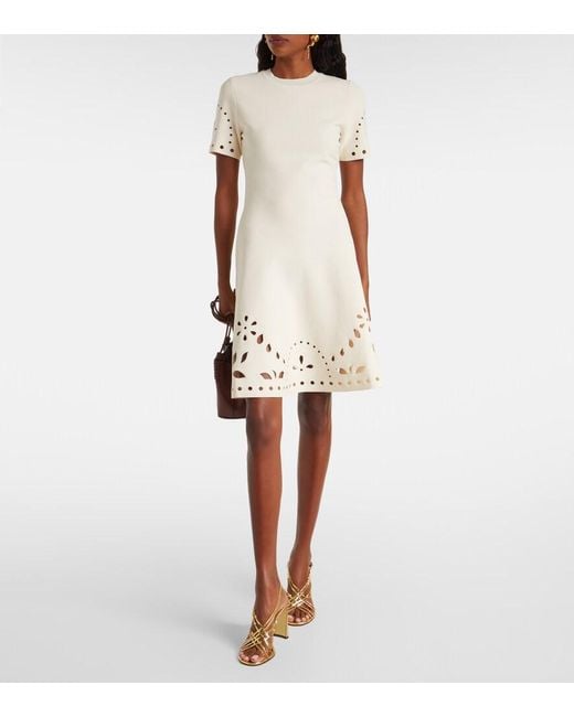 Ulla Johnson Natural Fania Broderie Anglaise Minidress