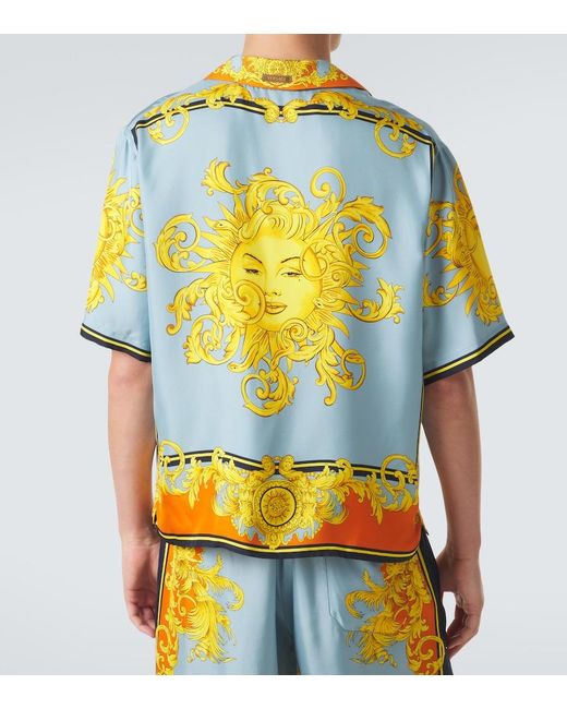 Camicia di Versace in Yellow da Uomo