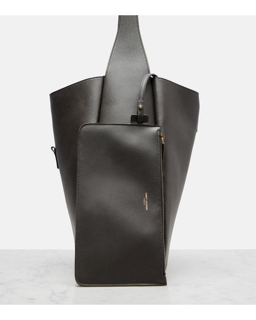 Bolso Le 5 A 7 Supple Large De Piel Saint Laurent de color Black