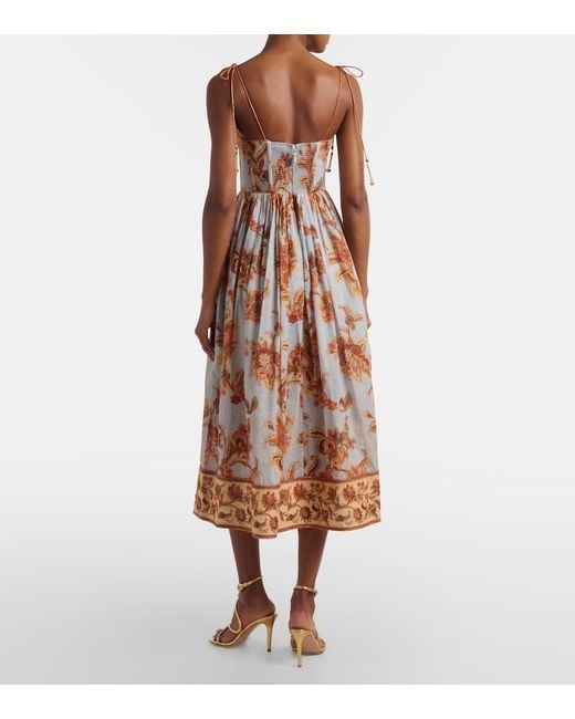 Abito Bustier Aster di Zimmermann in White