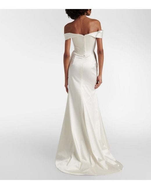 Vivienne Westwood White Bridal Nova Cora Satin Gown