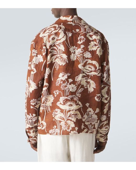 Camicia di Commas in Brown da Uomo