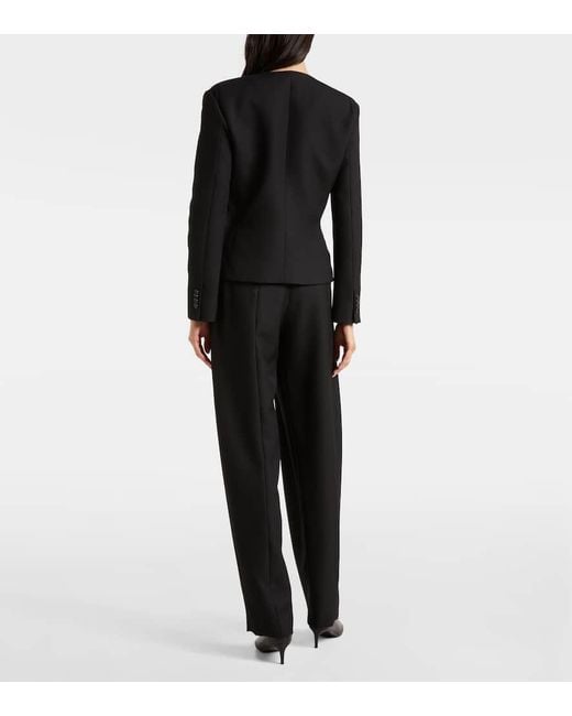 Khaite Black Jacke Nara Aus Wolle