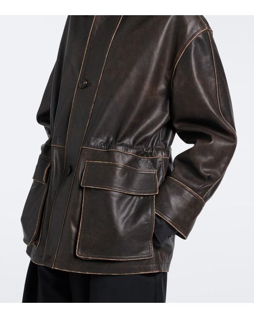 Arma Black Maeve Leather Jacket