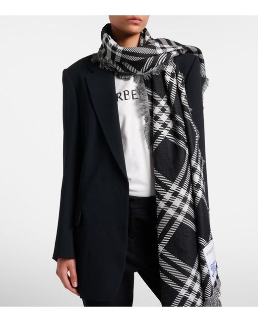 Sciarpa Check di Burberry in Black