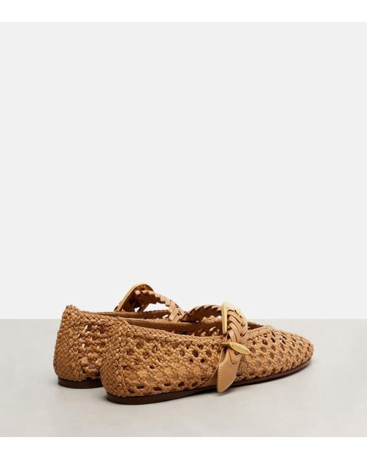 Zimmermann Brown Ballerinas Helix Aus Leder