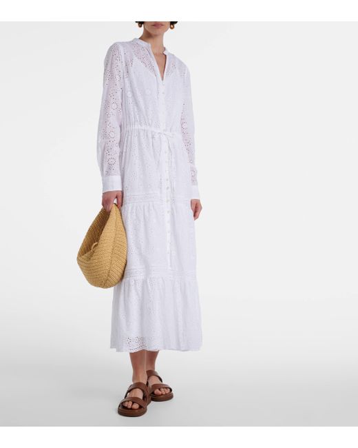 Polo Ralph Lauren White Cotton Shirt Dress