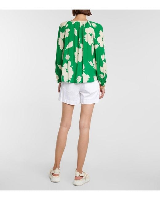Velvet Green Vikki Printed Blouse