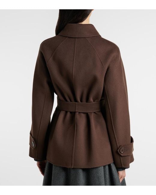 Max Mara Brown Louise Virgin Wool Jacket