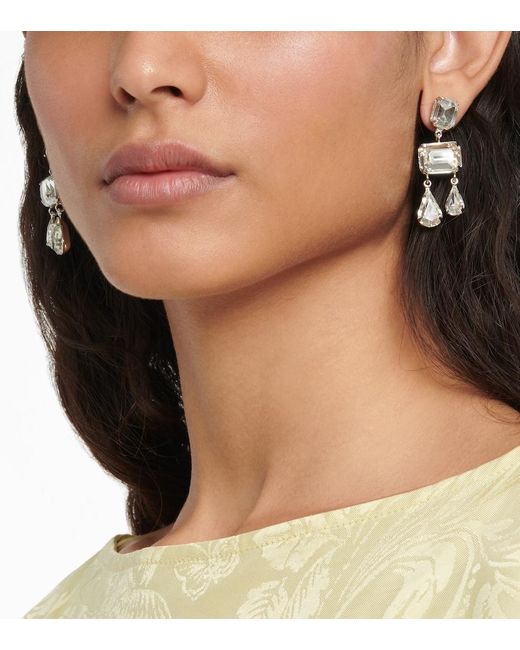 Jennifer Behr White Lucille Embellished Earrings
