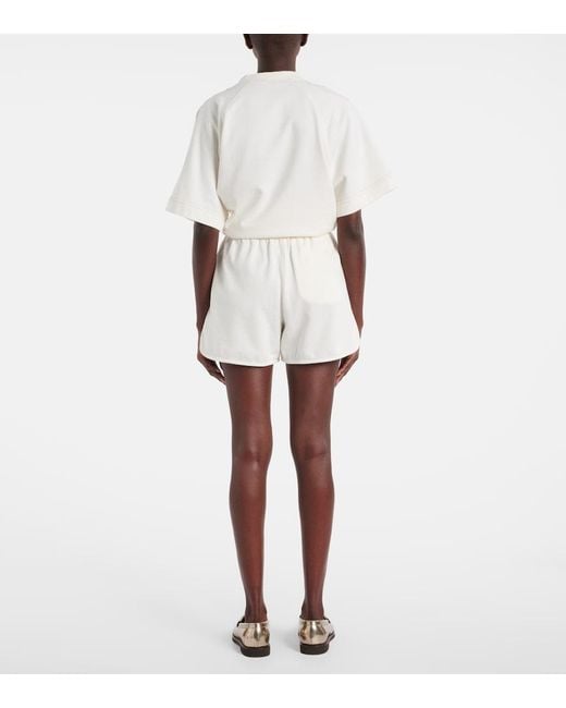 Brunello Cucinelli White Cotton Shorts