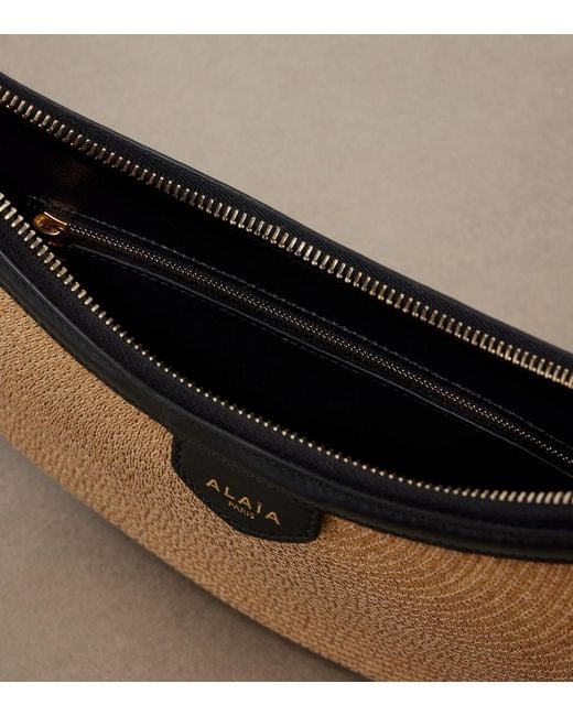 Alaïa Natural One Piece Demi Lune Small Shoulder Bag