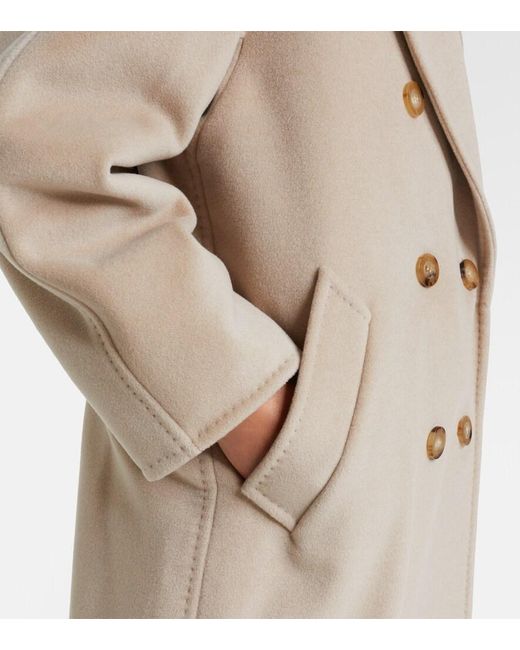 Max Mara Natural Madame Wool And Cashmere Coat