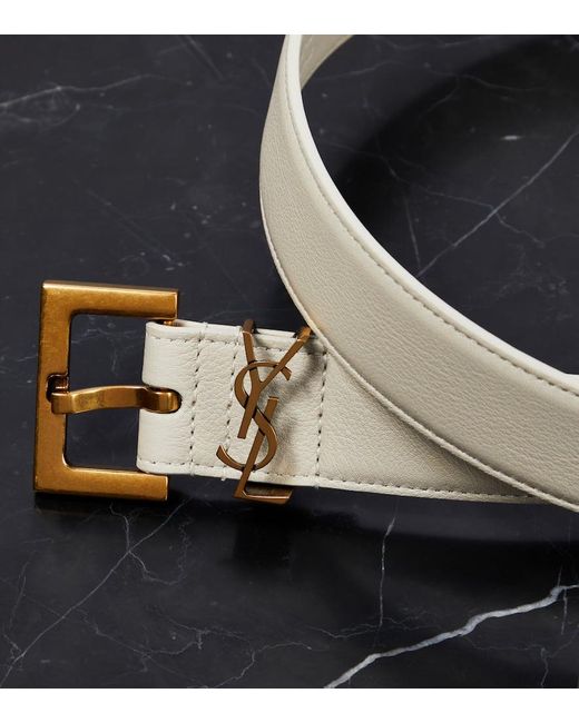 Cinturón Cassandre Saint Laurent de color White
