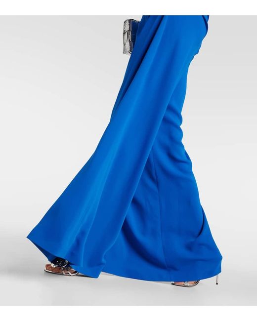 Costarellos Blue Jumpsuit Jordana aus Crepe