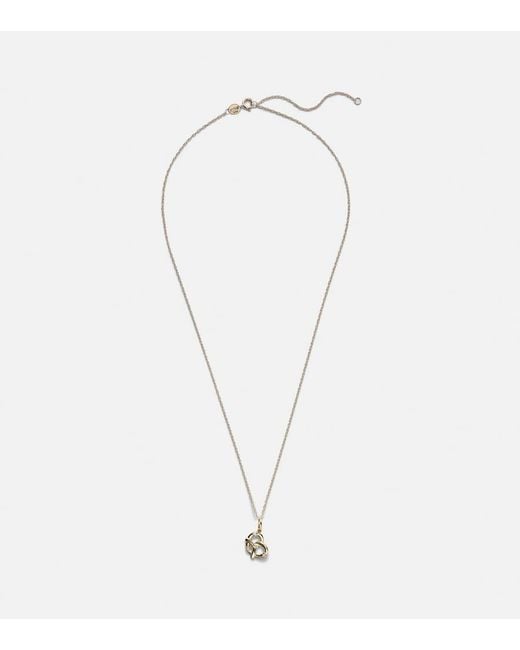 STONE AND STRAND White Salt To My Pretzel 10Kt Necklace With Diamonds
