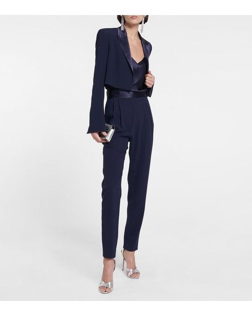 Galvan Blue High-Rise Slim Pants