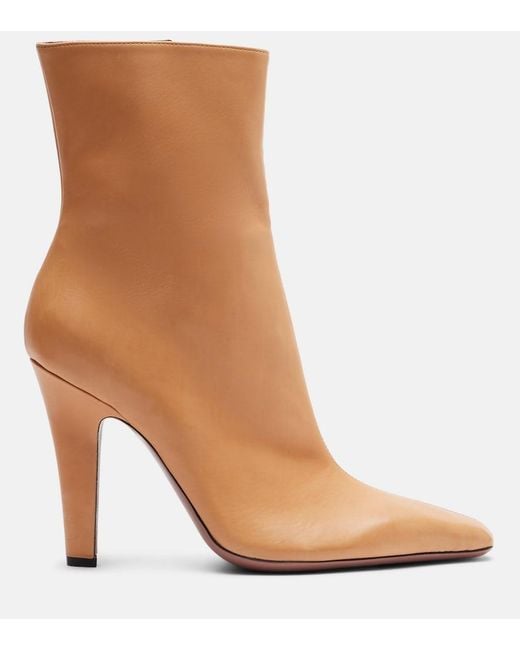 Paris Texas Brown Belle Leather Ankle Boots