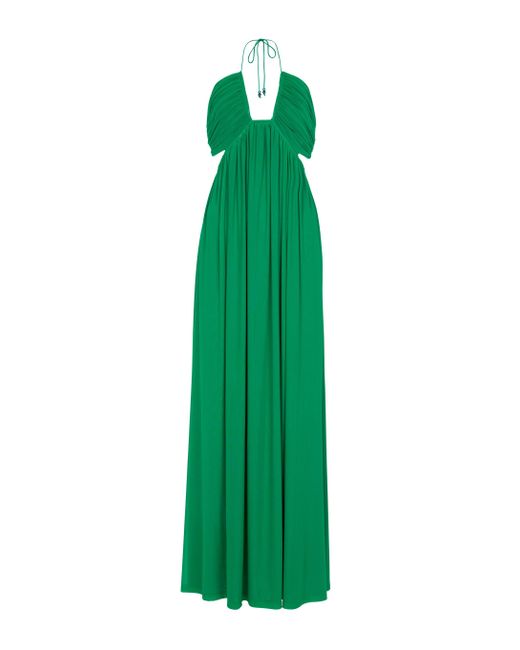 Staud Green Kanha Reversible Maxi Dress