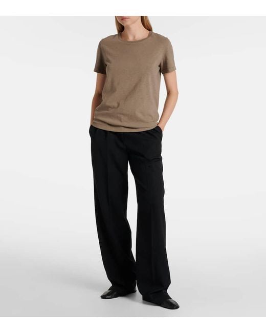 Camiseta Wesler De Jersey De Algodon The Row de color Natural