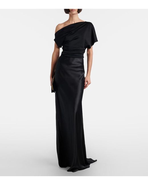 TOVE Black Edel Draped Top