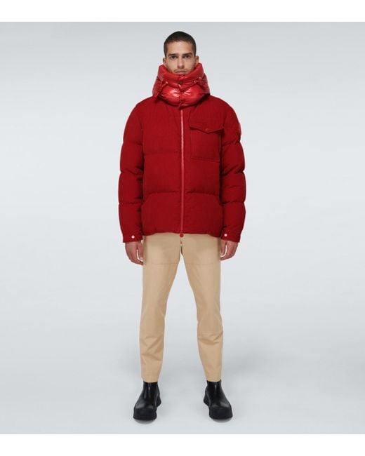 Moncler Vignemale Corduroy Jacket in Red for Men | Lyst Canada