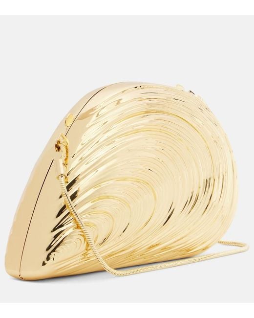 Jonathan Simkhai Metallic Clutch Bridget