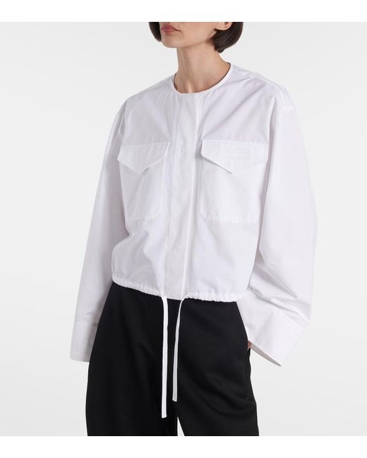 Camicia Cropped di Givenchy in White