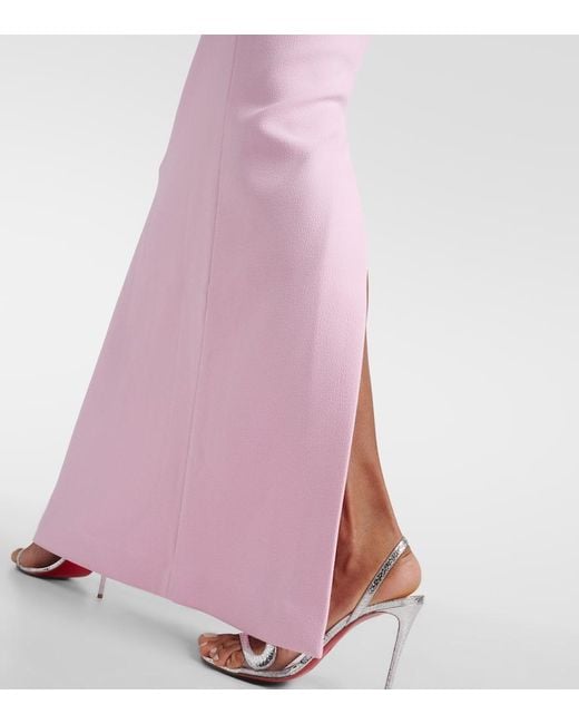 Rebecca Vallance Pink Verzierte Robe Jenna aus Crepe
