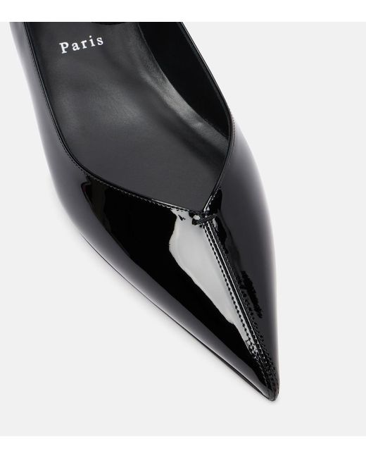 Christian Louboutin Black Erozeena Patent Leather Ballet Flats