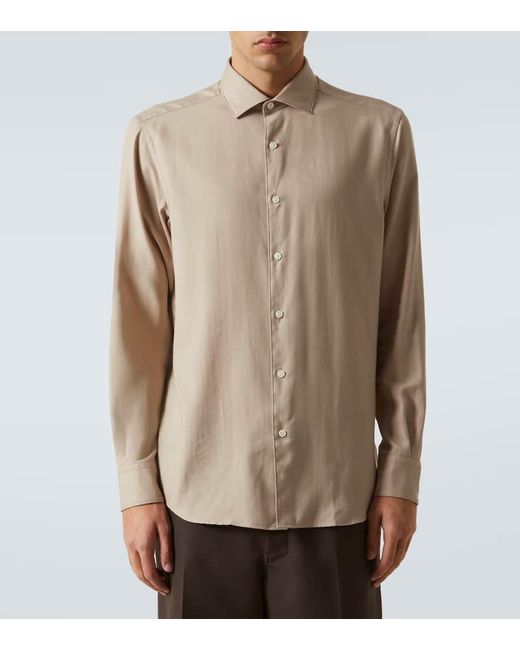 Camicia di Zegna in Natural da Uomo