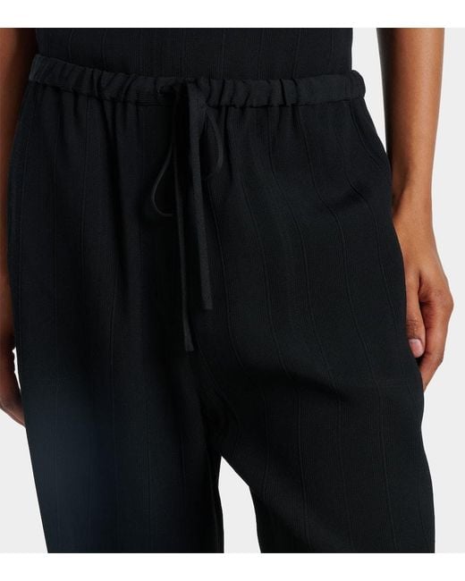 Pantalones Anchos A Rayas Totême  de color Blue