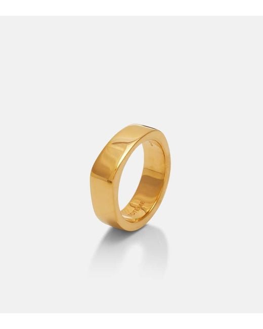 Anello Signature Bagnato di Totême  in Metallic