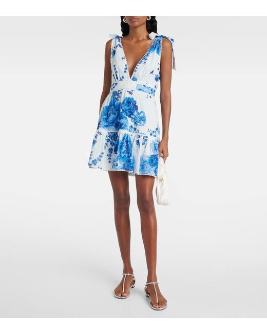 Poupette Blue Minikleid Cara Aus Baumwolle