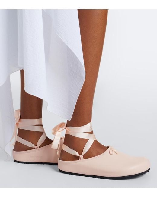 Birkenstock White X Repetto Opera Leather Mules