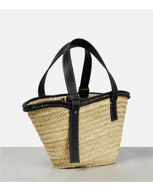 Loewe Black Paula's Ibiza Medium Anagram Basket Bag
