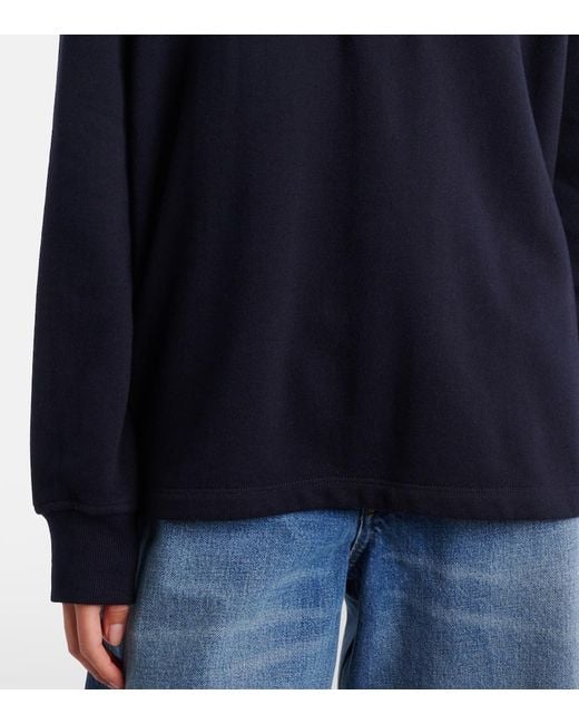 Citizens of Humanity Blue Vintage Fleece Polo Sweater