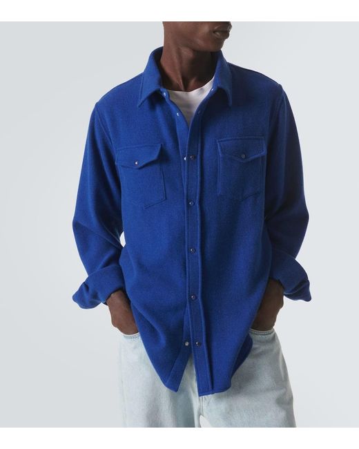 Surchemise En Cachemire God's True Cashmere pour homme en coloris Blue