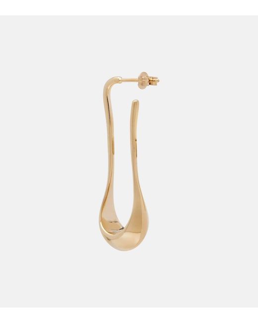 Lemaire White Drop Short Earrings
