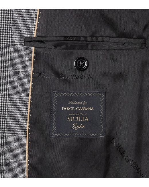 Dolce & Gabbana Gray Wool-Blend Suit for men