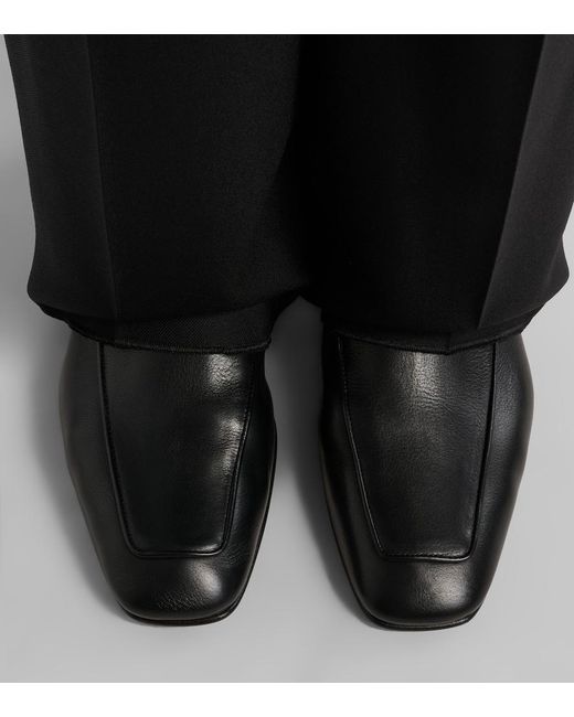 Herbert Levine Black Shadow Ban Leather Ankle Boots