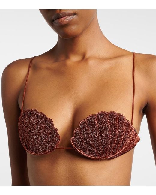 Oseree Red Lumiere Shell Bikini