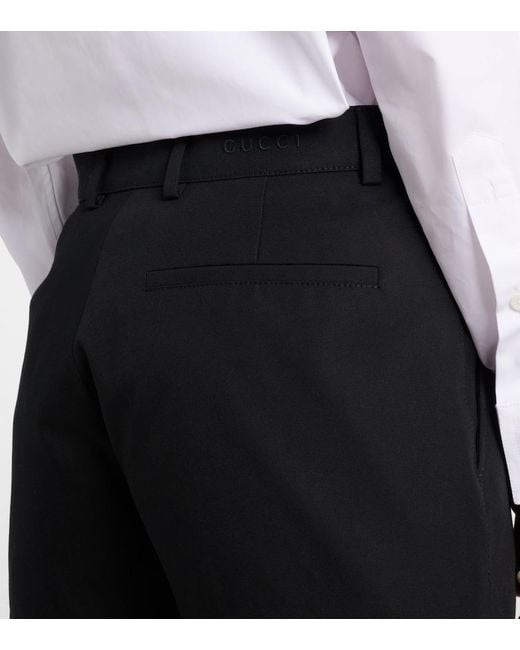 Gucci Black Shorts Aus Baumwolle