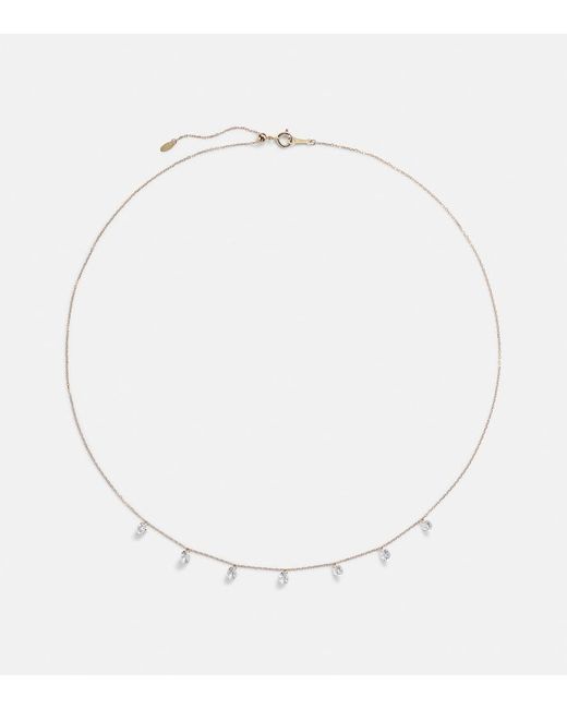 PERSÉE White Danae 18Kt Necklace With Diamonds
